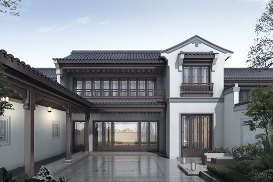 Xuancheng Muxihe kúria – ablak és ajtó alkalmazási projekt